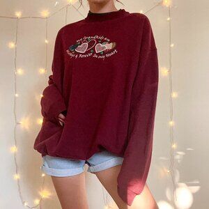Vintage embroidered grandma sweatshirt